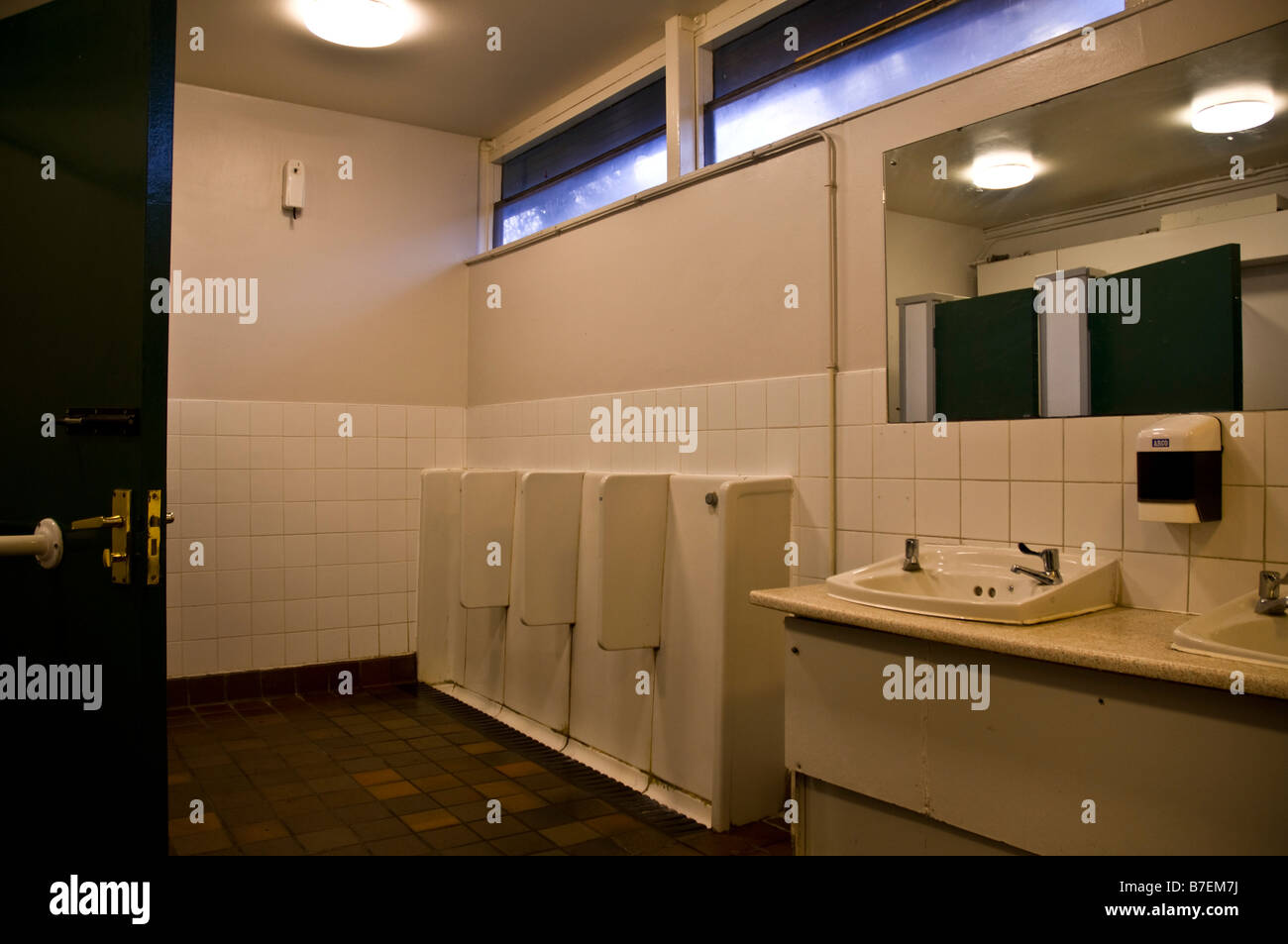 dh TOILETS UK English public toilets interior Stock Photo Alamy