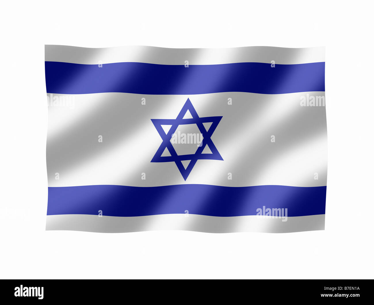 Israel Israeli National Flag Stock Photo