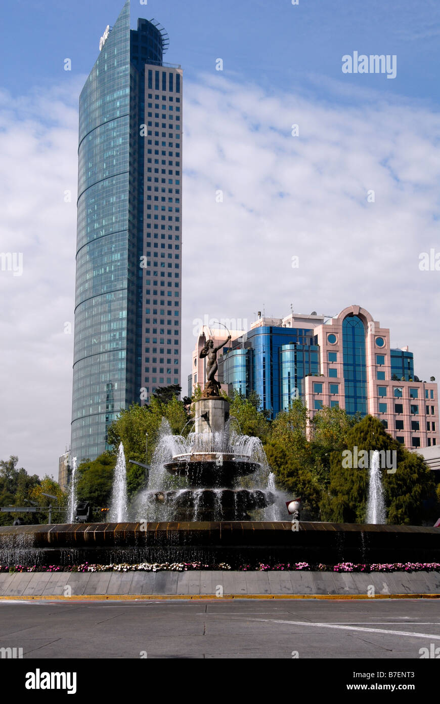 The Huntress Diana Fountain, Mexico city Stock Photo