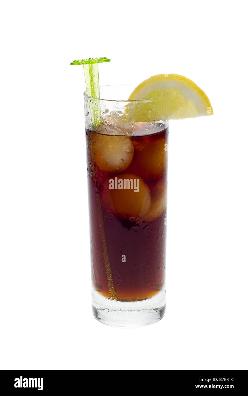 ice cold cola mix drink isolated on a white background Stock Photo Alamy