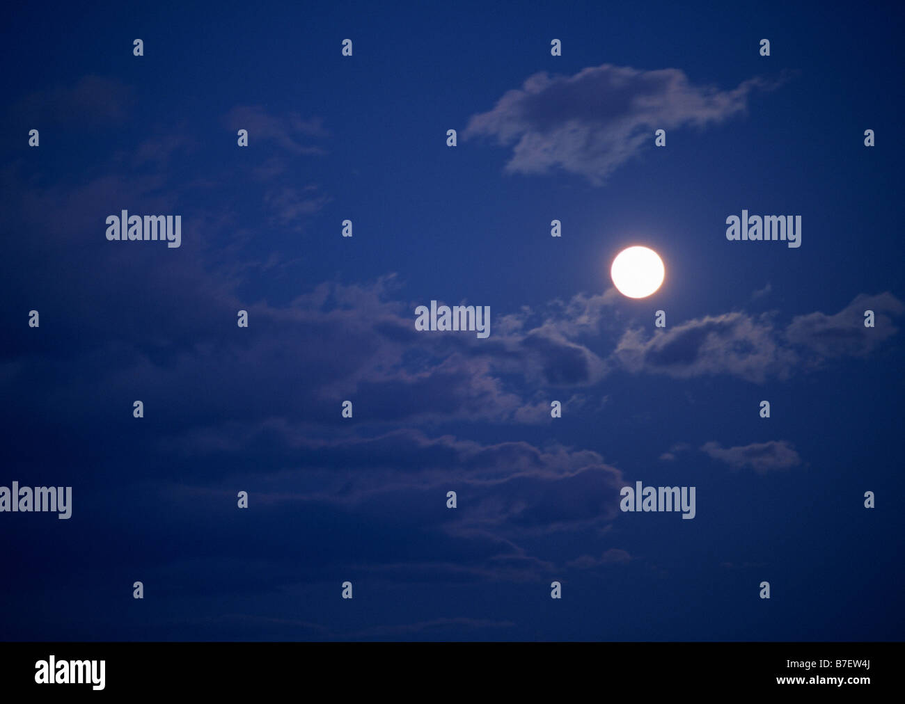 Full moon in clear sky Stock Photo - Alamy