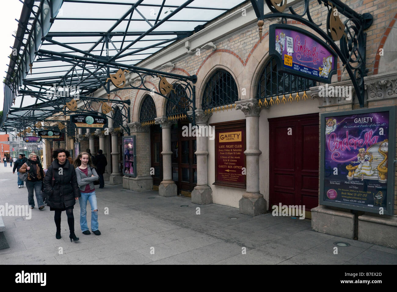 Gaiety Theatre, Grafton Street, Dublin, Ireland Stock Photo