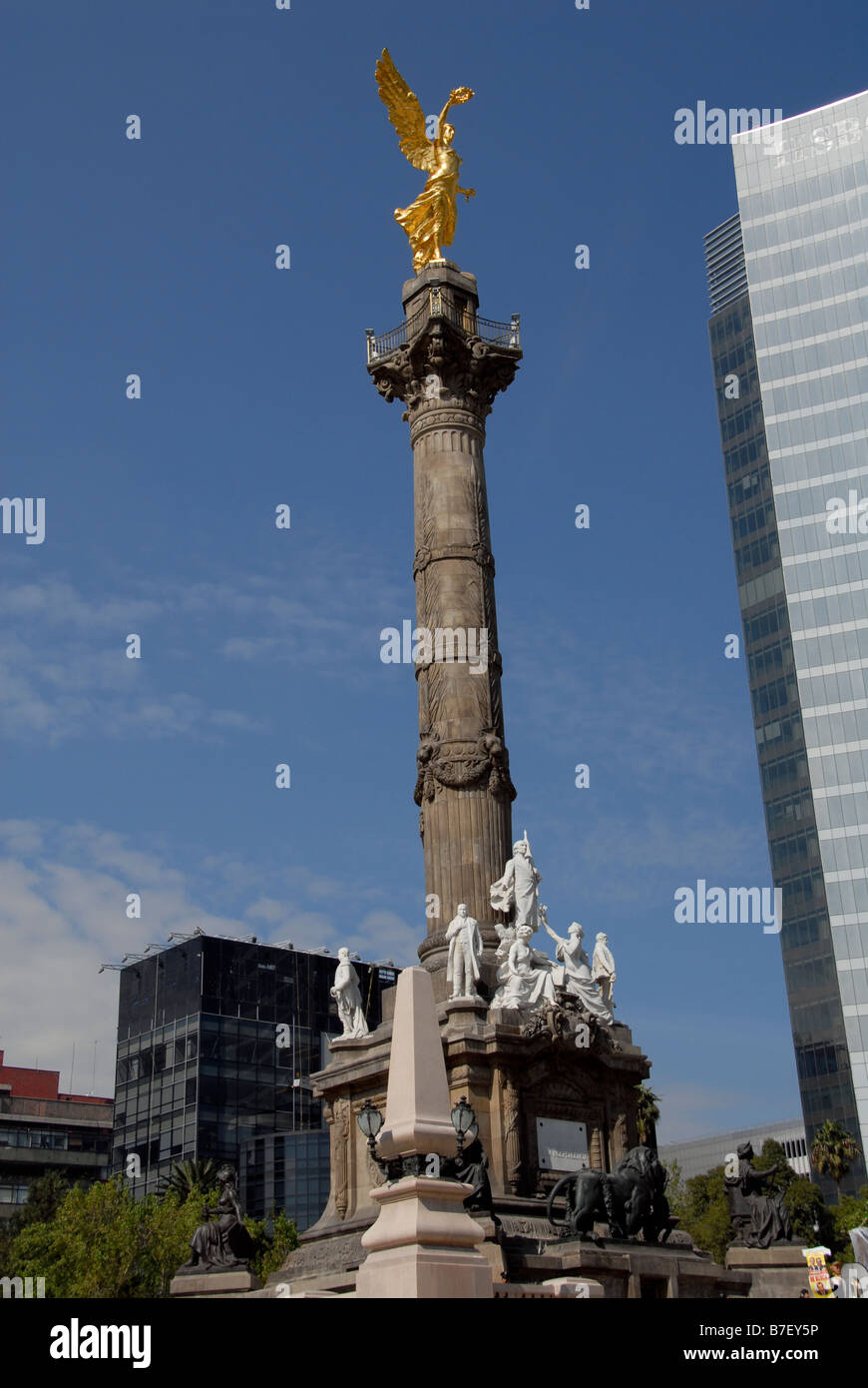 The Angel of Independence, Mexico city Stock Photo