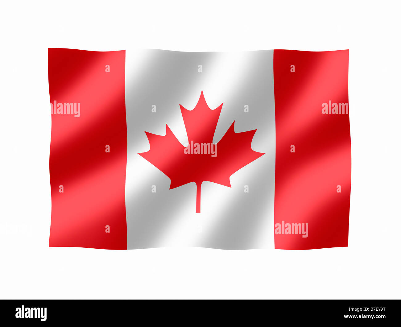 Canada Canadian Maple Leaf National Flag Stock Photo