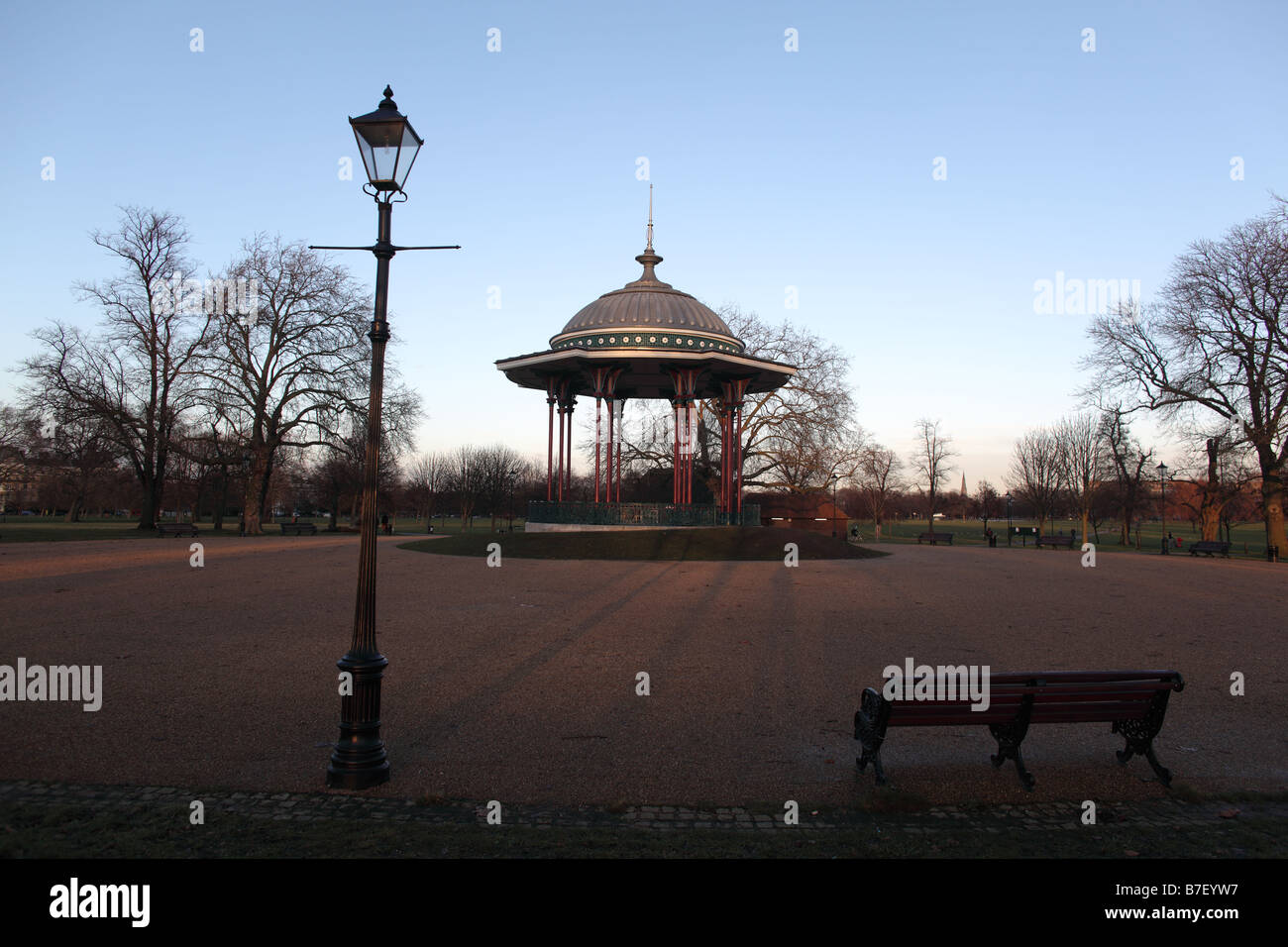 Bandstand on Clapham Common, London, UK. Refurbished in 2006 it is the