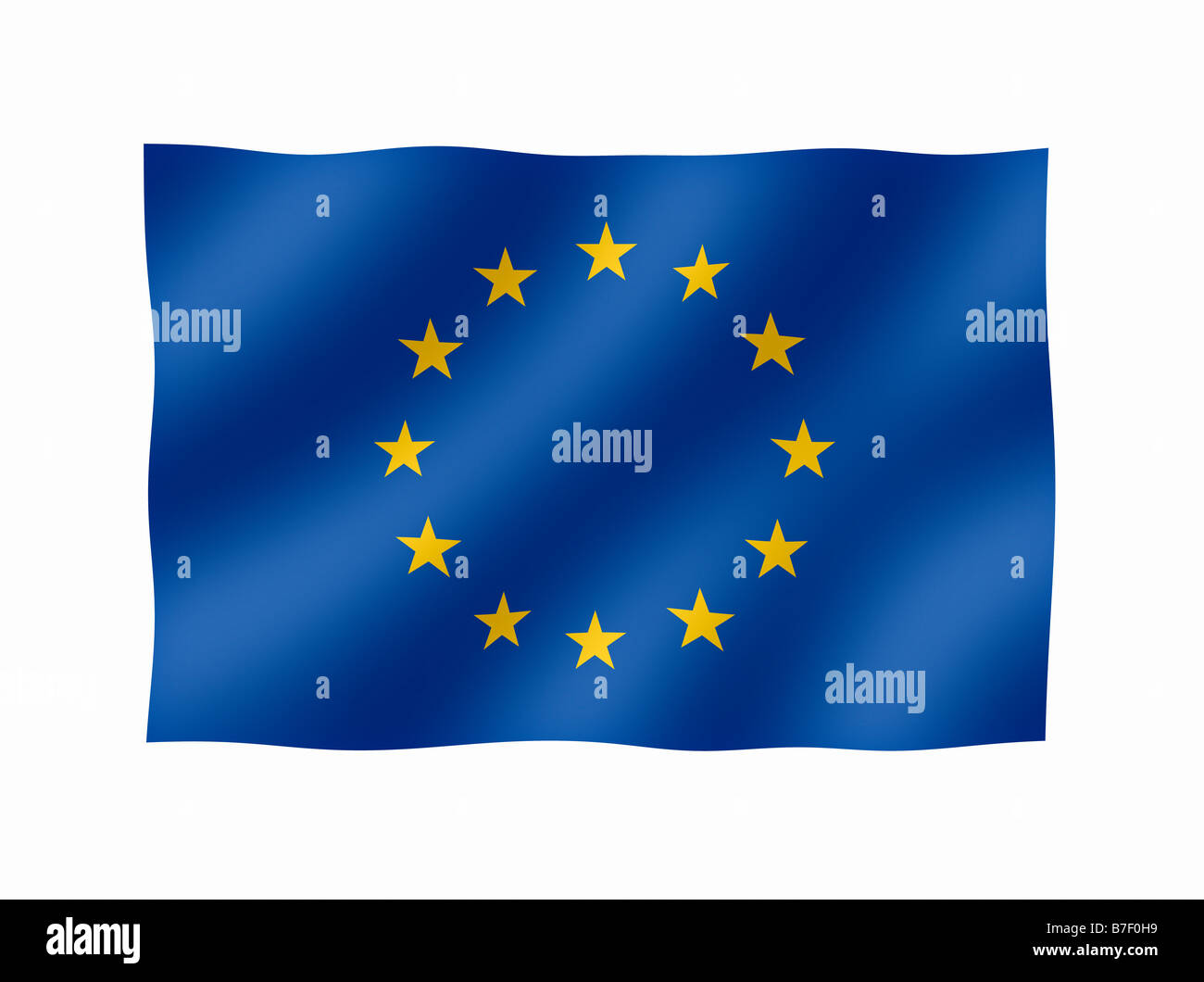 European Union EU Flag Stock Photo