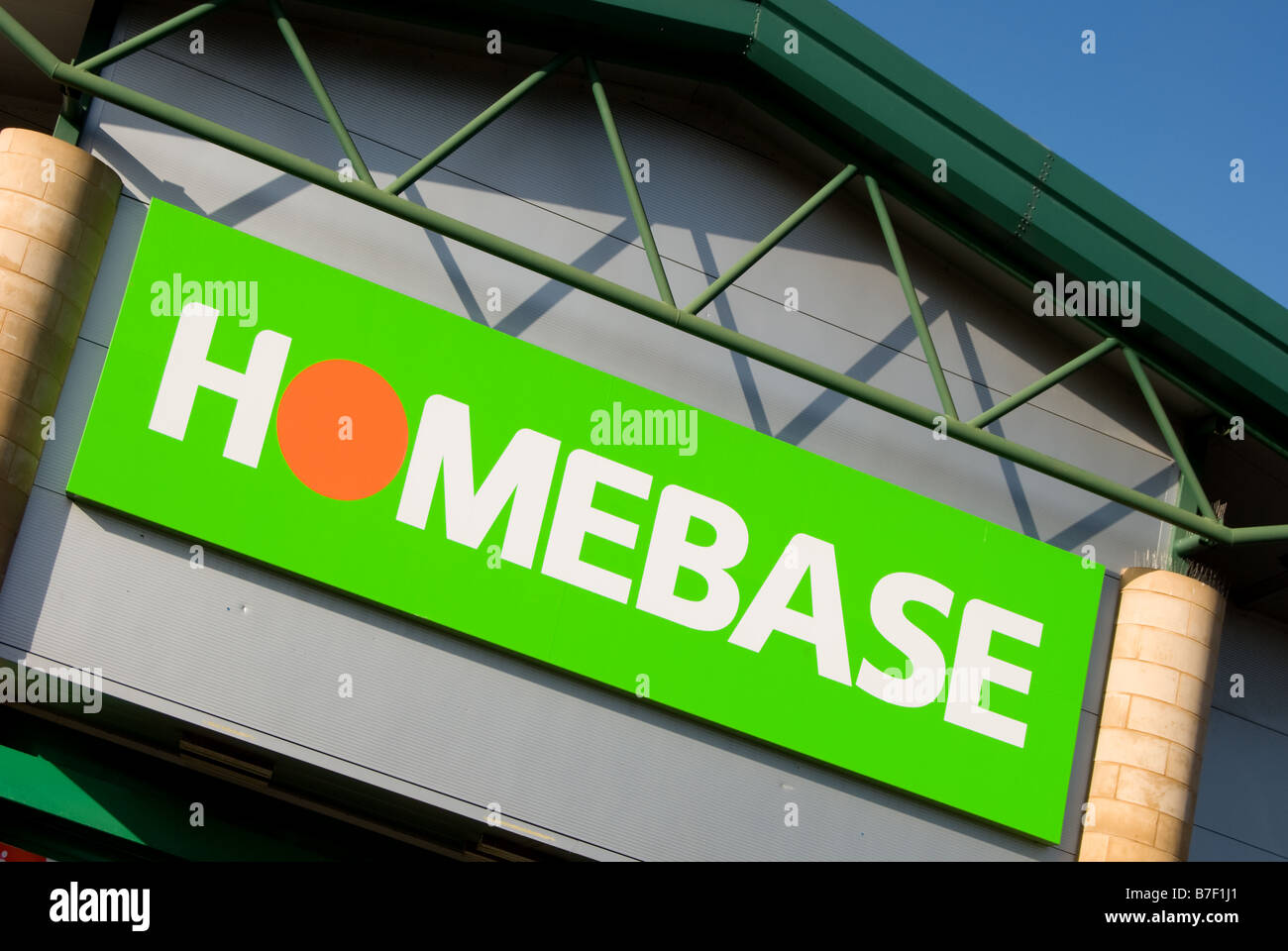 Homebase shop sign Stock Photo Alamy