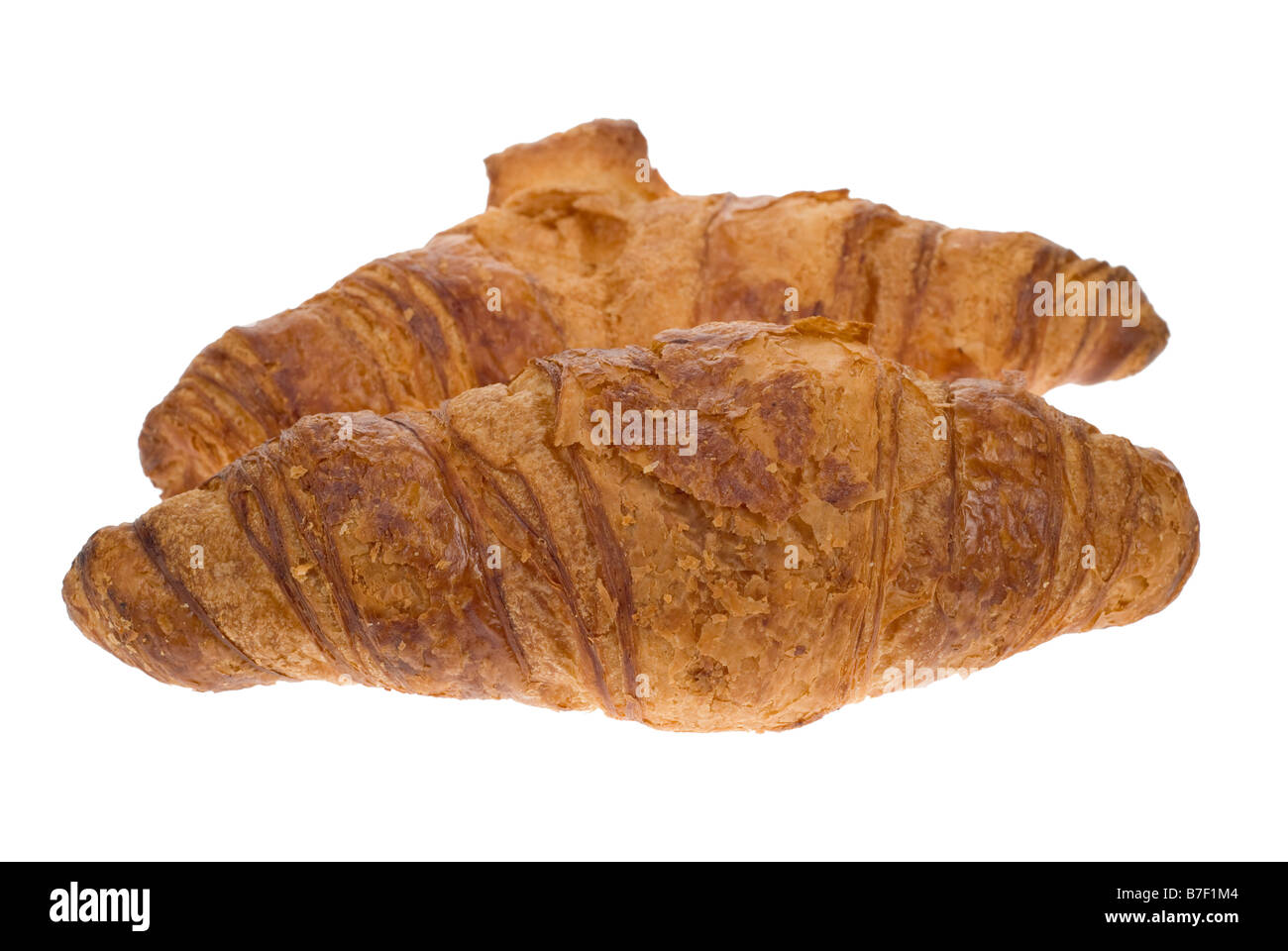 fresh croissant isolated on a white background Stock Photo - Alamy