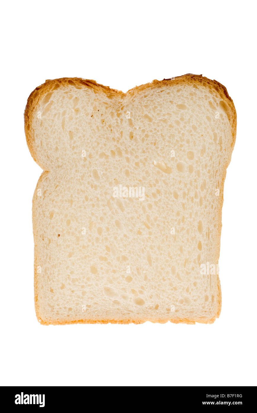 slice of white bread isolated on a white background Stock Photo - Alamy