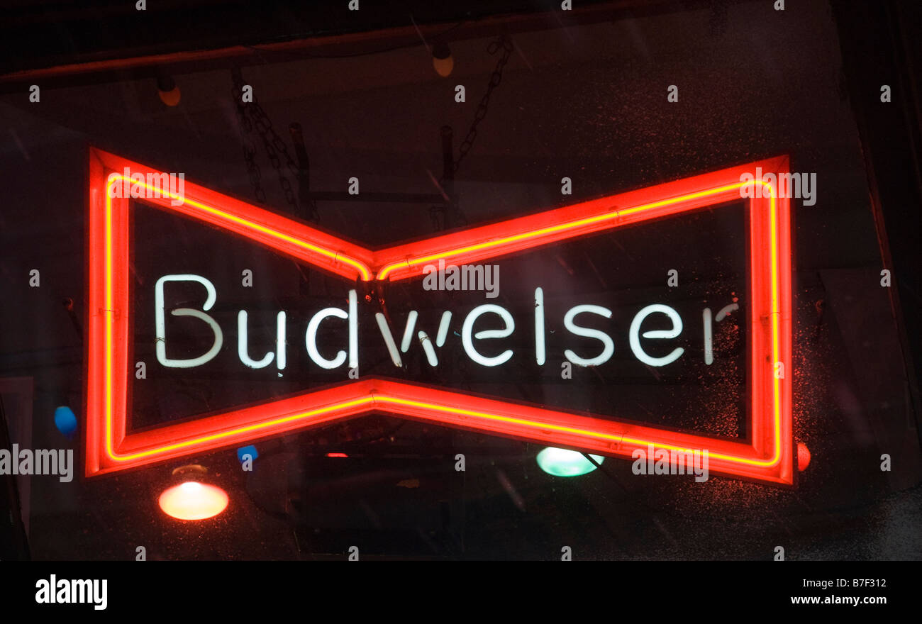 Budweiser 2024 neon light