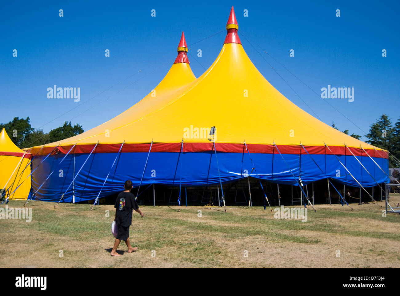 Big Top at African Circus, Ashburton Domain & Gardens, Ashburton, Canterbury, New Zealand Stock Photo
