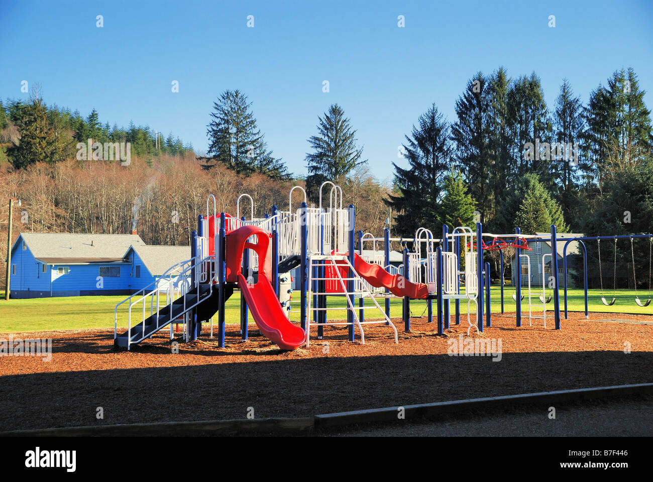Jungle Gym on School Playground Stock Photo Alamy