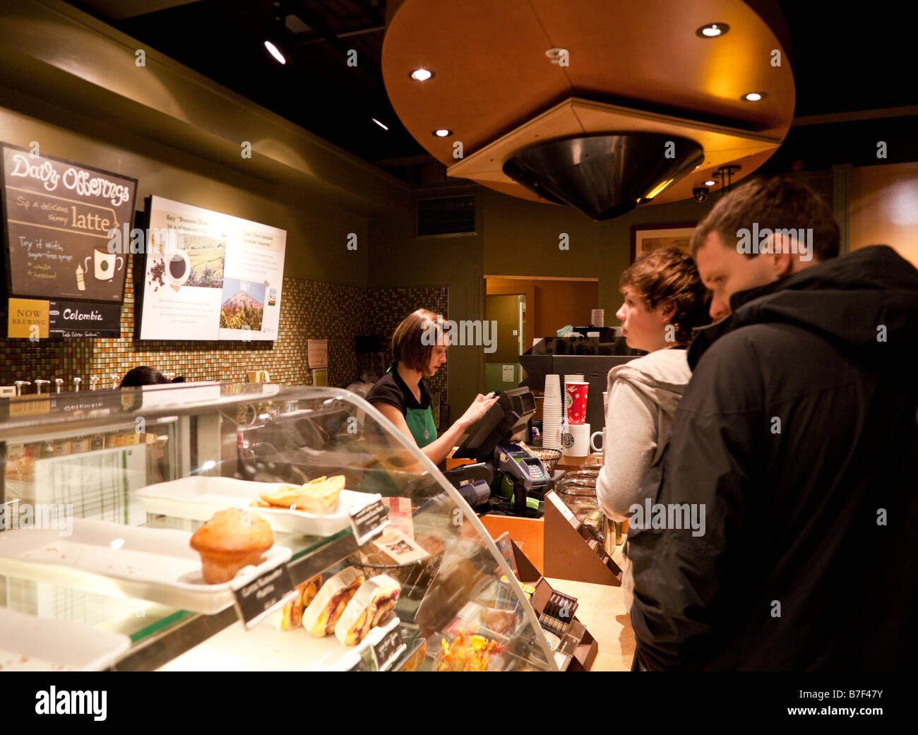 Starbucks cafe, Dundrum Shopping Centre, Dublin, Ireland Stock Photo