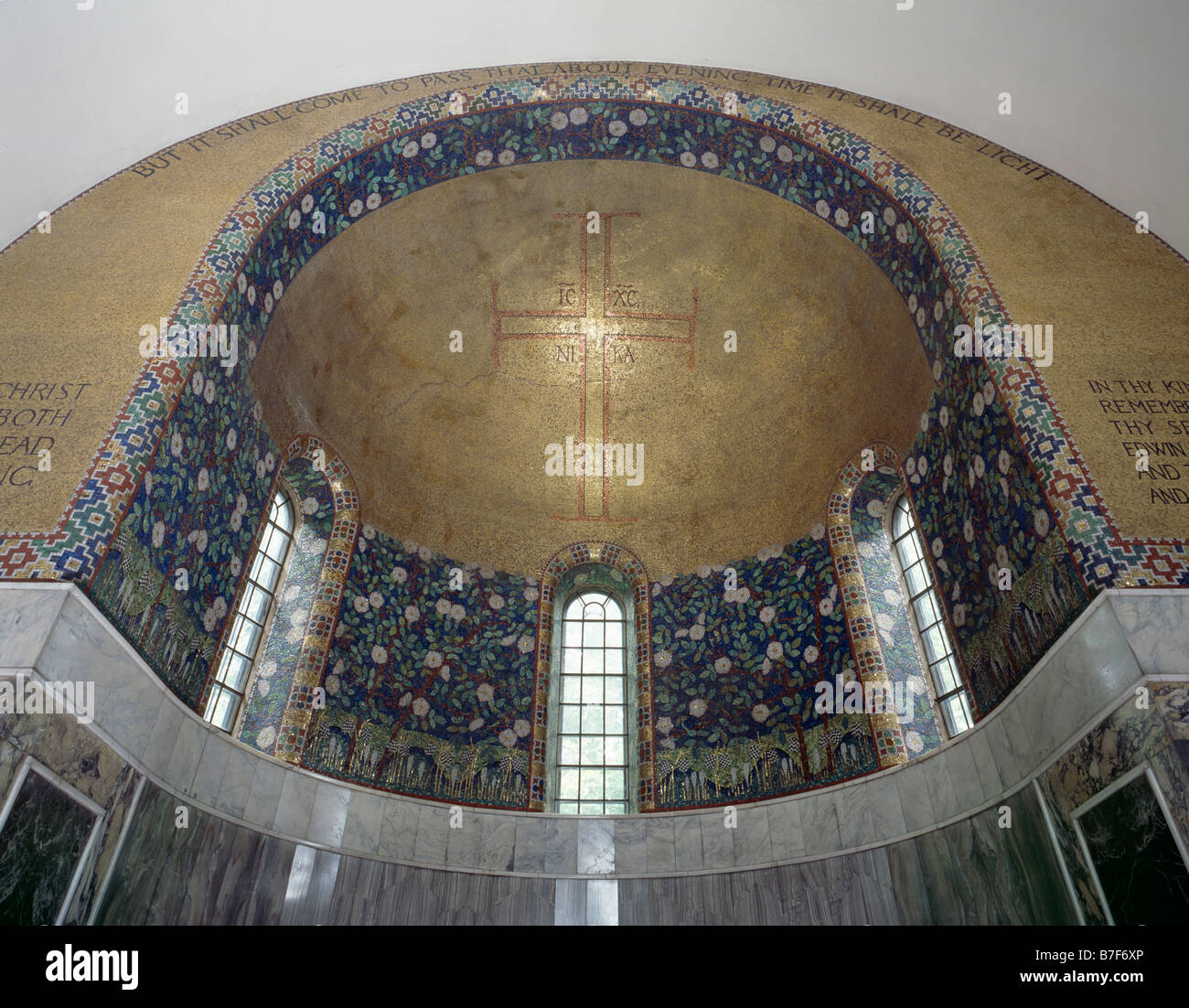Lower Kingswood Detail Apse Mosaics Stock Photo Alamy