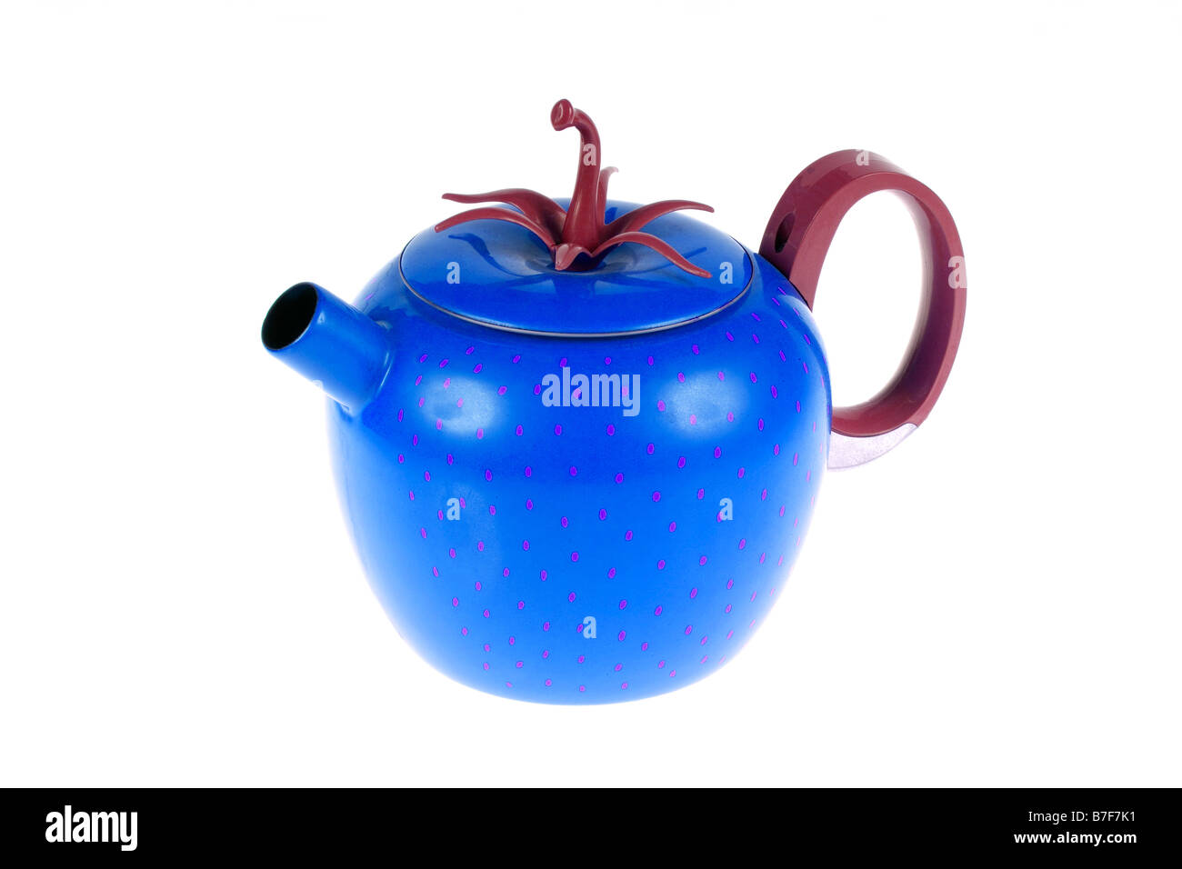 Kitsch novelty teapot on a pure white background Stock Photo Alamy