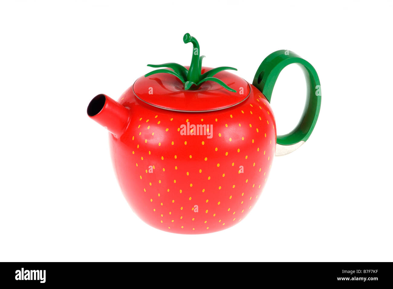 Kitsch novelty teapot on a pure white background Stock Photo Alamy