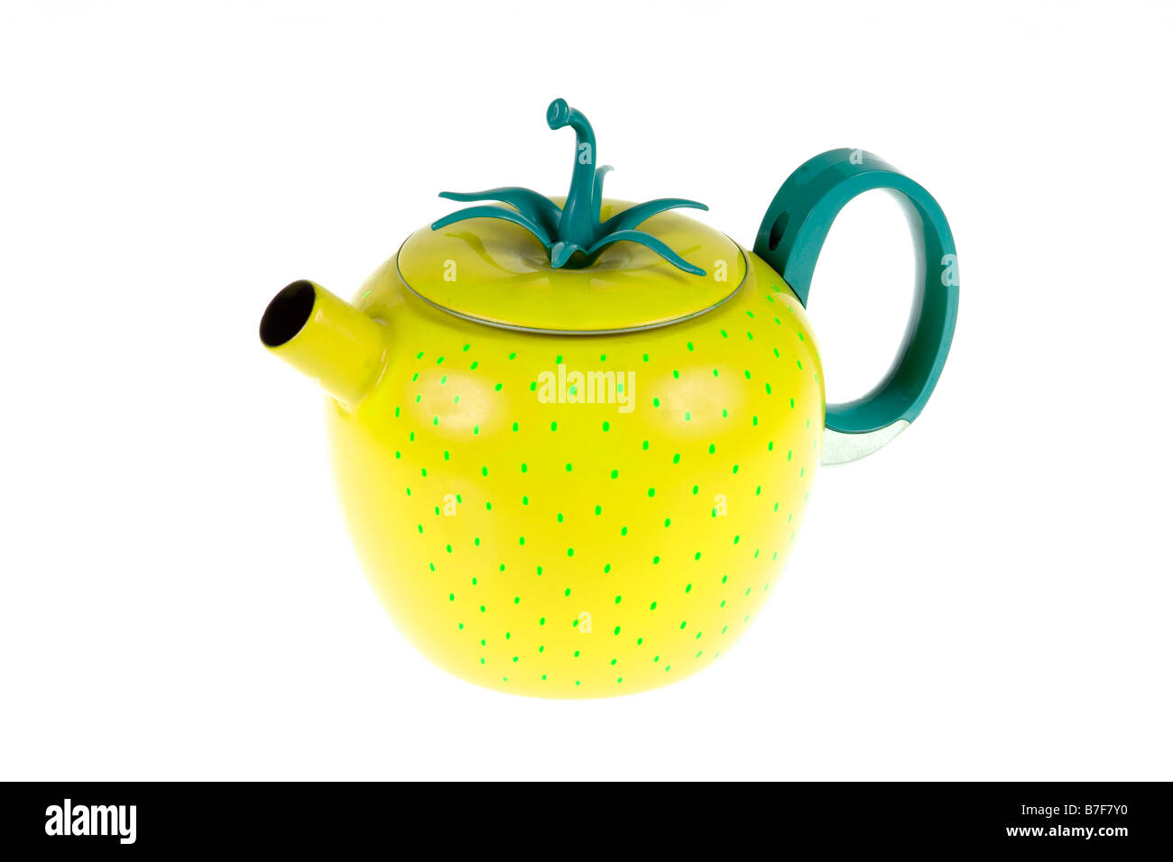 Kitsch novelty teapot on a pure white background Stock Photo Alamy