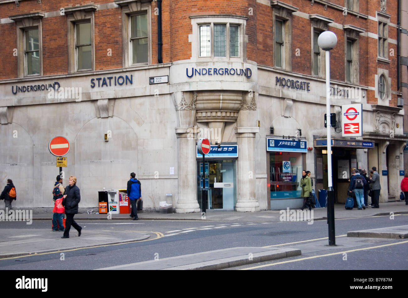 Underground and National Rail Train Station, London Stock