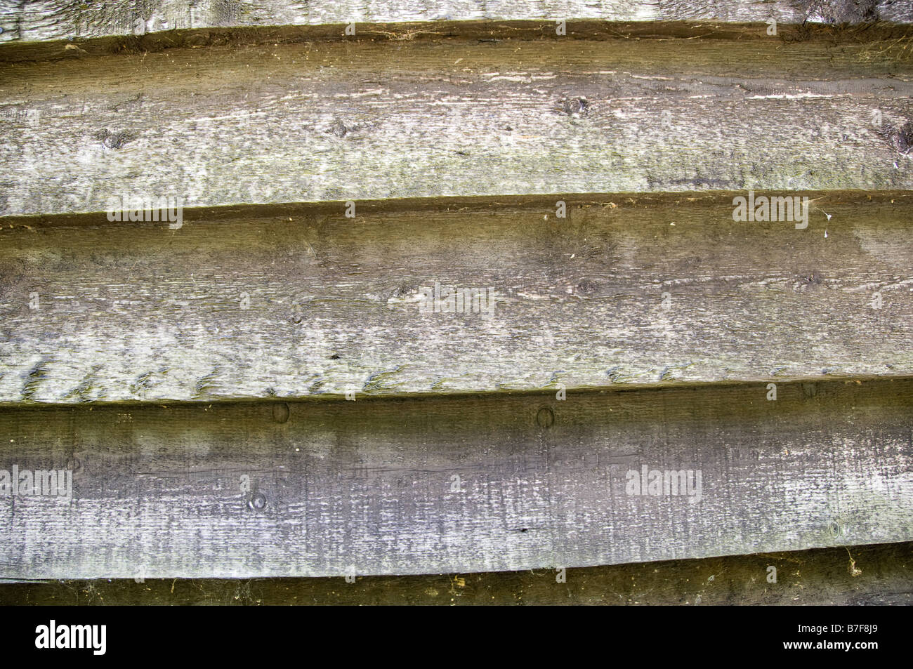 Detail of the hull of a wooden boat Stock Photo