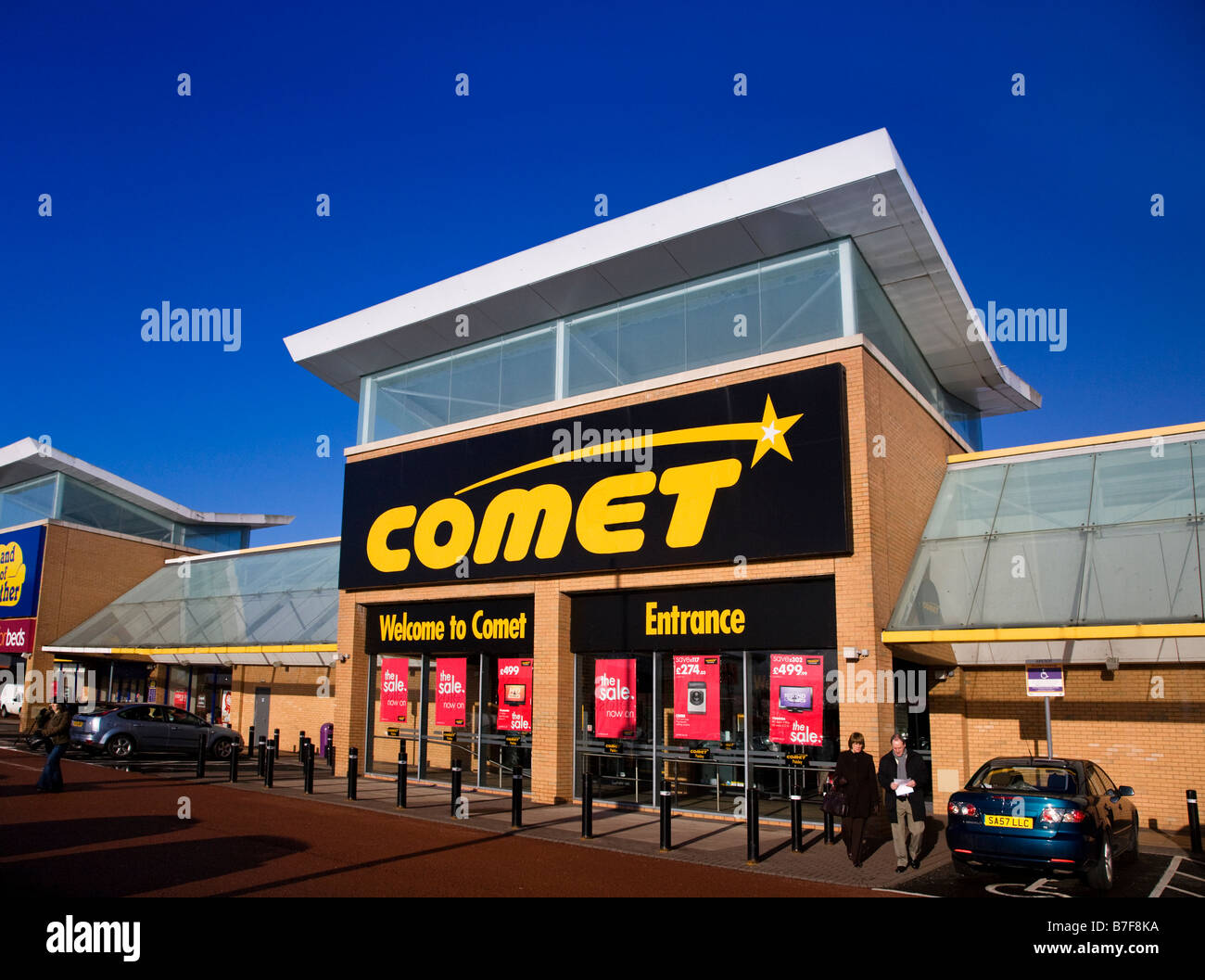 Comet store at Abbotsinch Retail Park, Paisley, Scotland Stock Photo