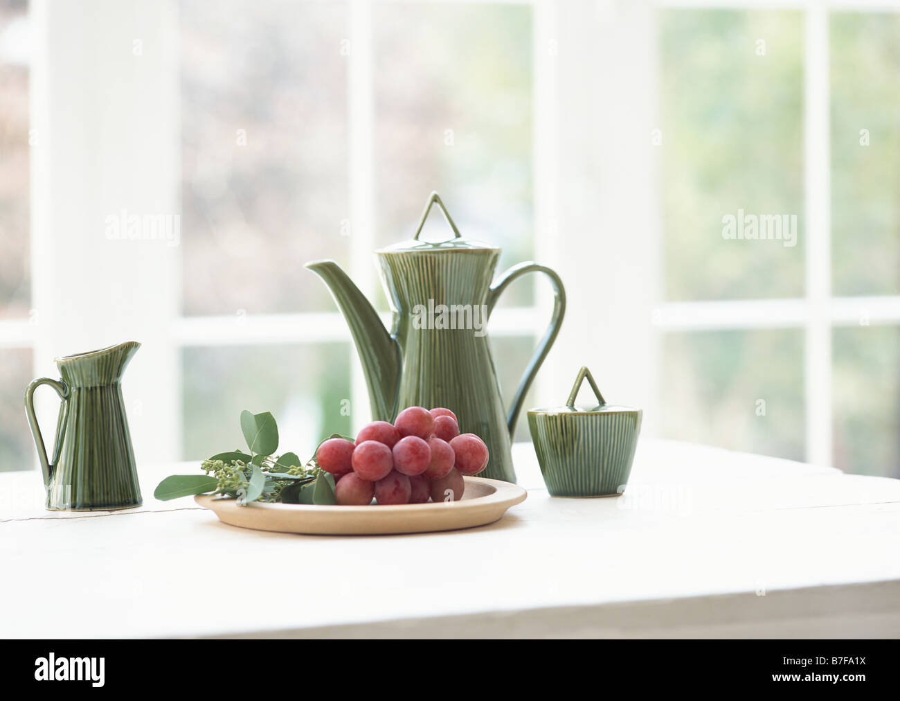 Image of tea time table Stock Photo - Alamy