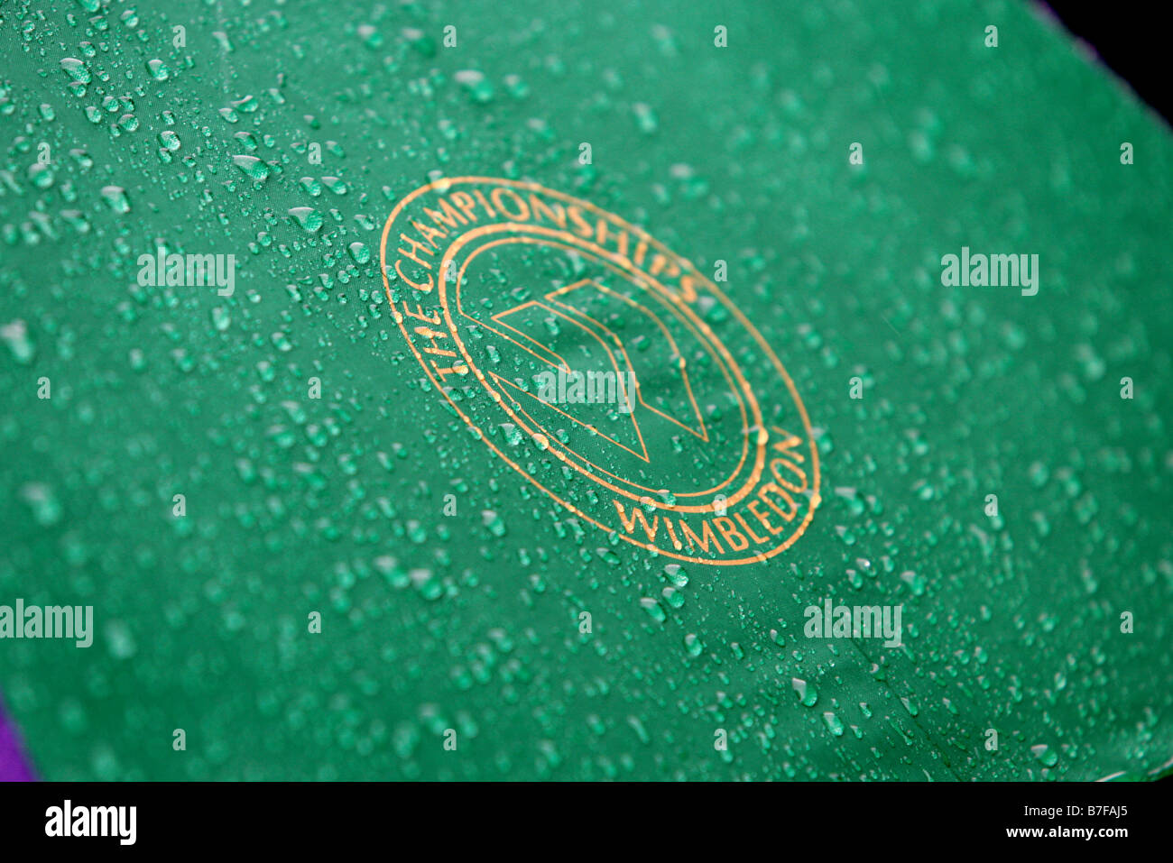 Wimbledon Umbrella Rain Stock Photos & Wimbledon Umbrella ...
