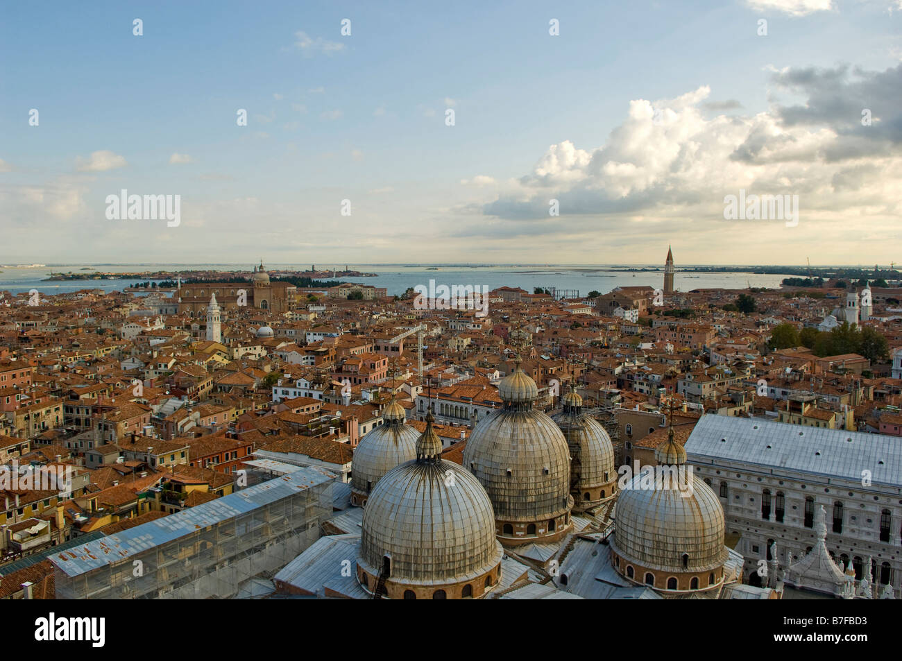 view over Venice Italy Stock Photo