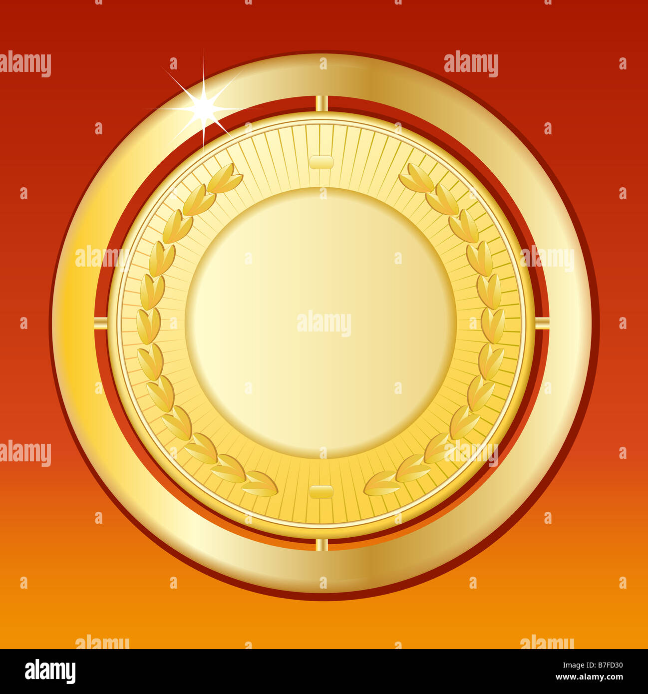 winners gold medallion Stock Photo Alamy