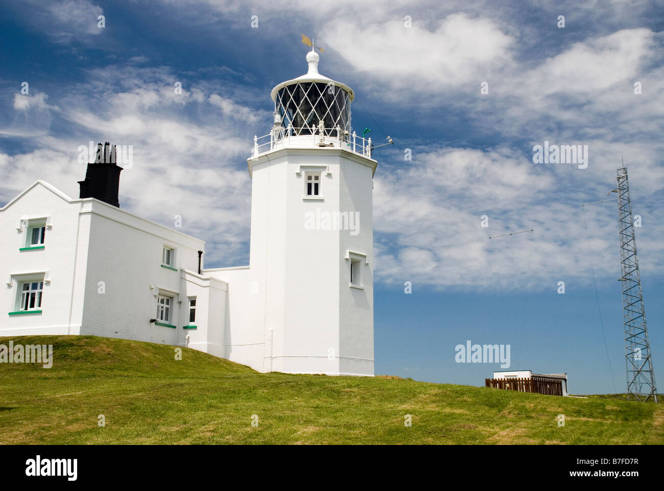 The Lizard Lighthouse Cornwall UK. Stock Photo
