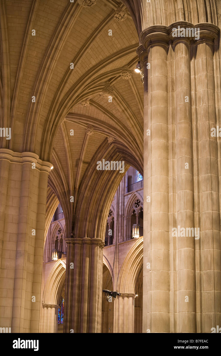 Fragment of the gothic pillars Stock Photo Alamy