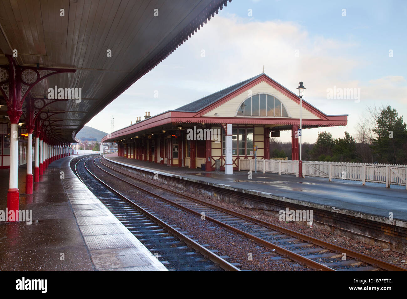 Aviemore Station, Aviemore, Scotland, UK Stock Photo