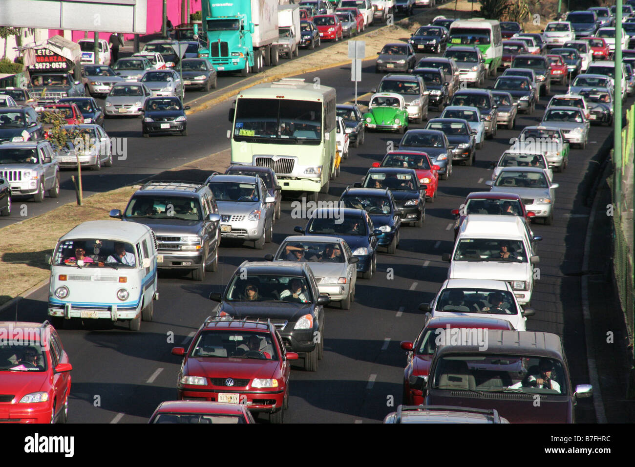 Traffic in Mexico City Stock Photo