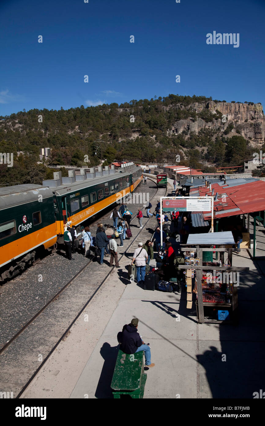 Copper Canyon train trip Chihuahua Mexico Stock Photo Alamy