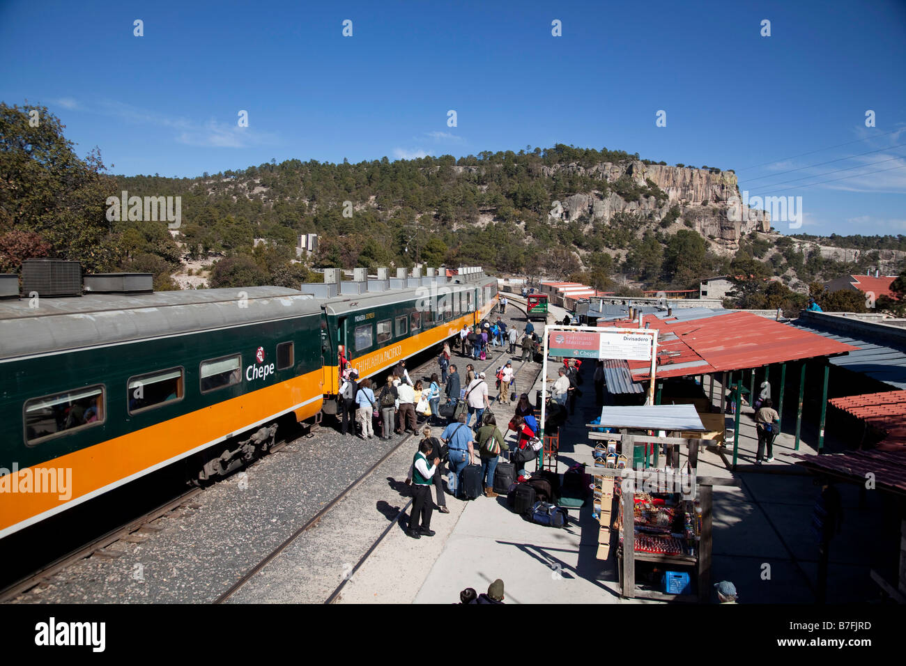 Copper Canyon train trip Chihuahua Mexico Stock Photo Alamy