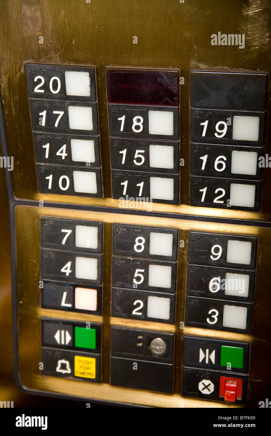 Elevator buttons no 13 hi-res stock photography and images - Alamy