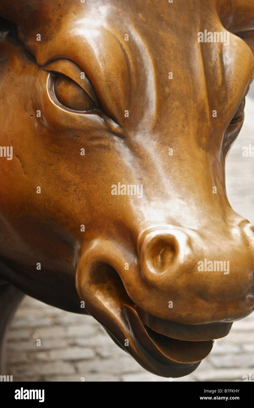 Wall Street bronze bull bronze Stock Photo Alamy