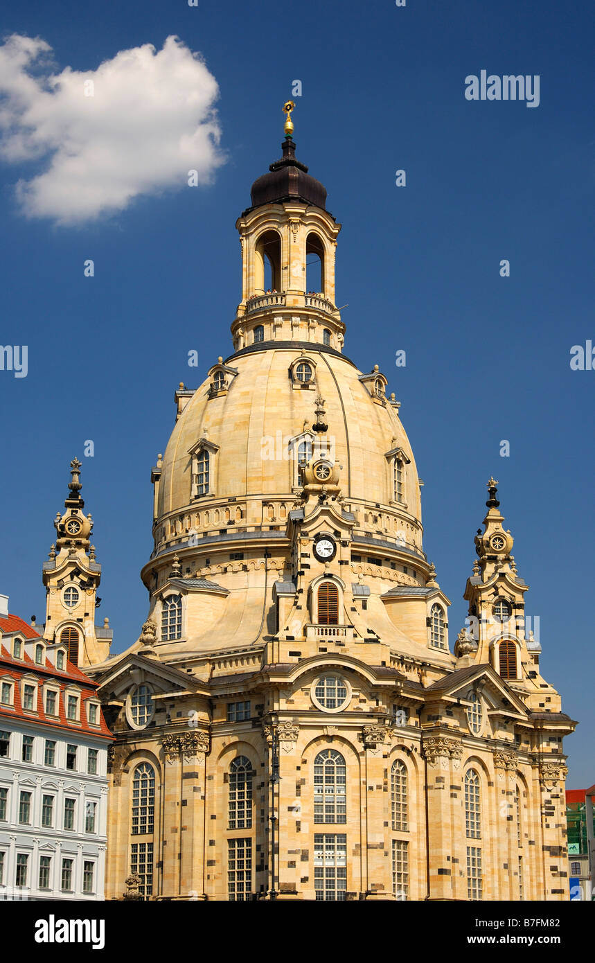 Frauenkirche, Church of Our Lady, Dresden, Saxony, Germany Stock Photo
