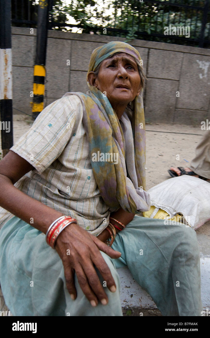 Street scene in Delhi. India. Stock Photo