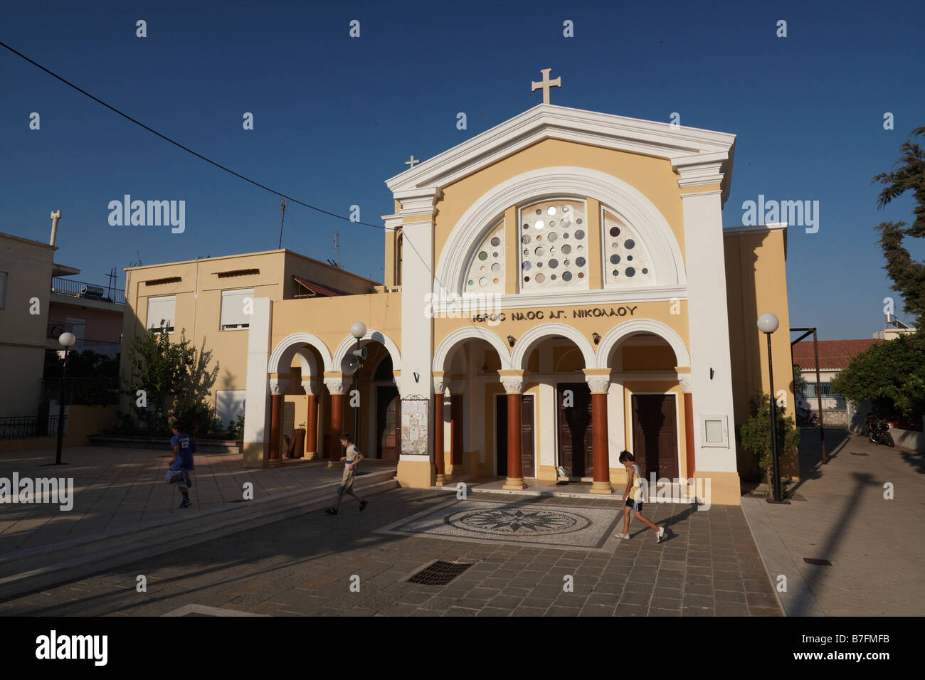 old church in rhodes Stock Photo - Alamy