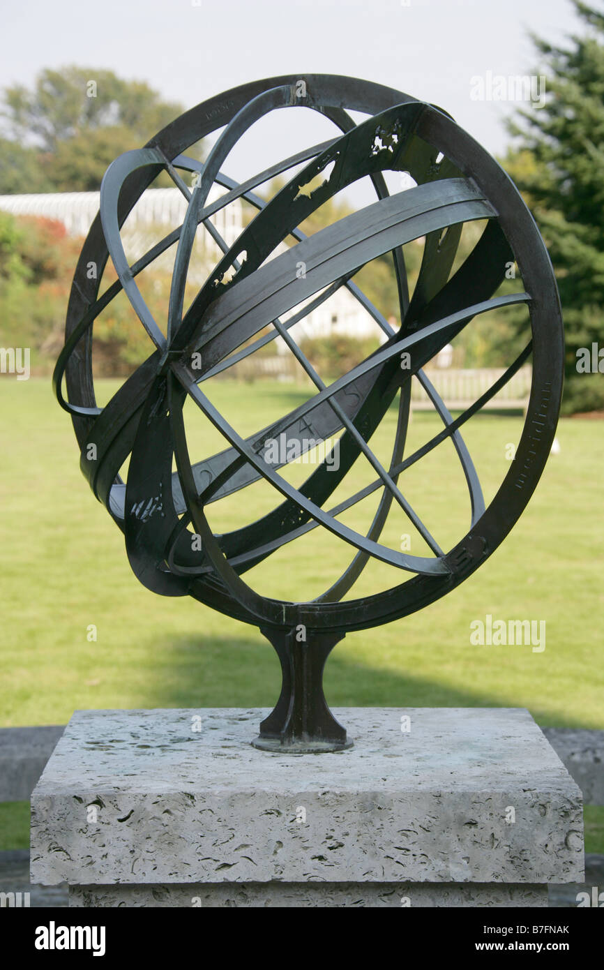 Geographic Sculpture, the Queens Garden, Kew Palace, Kew, London