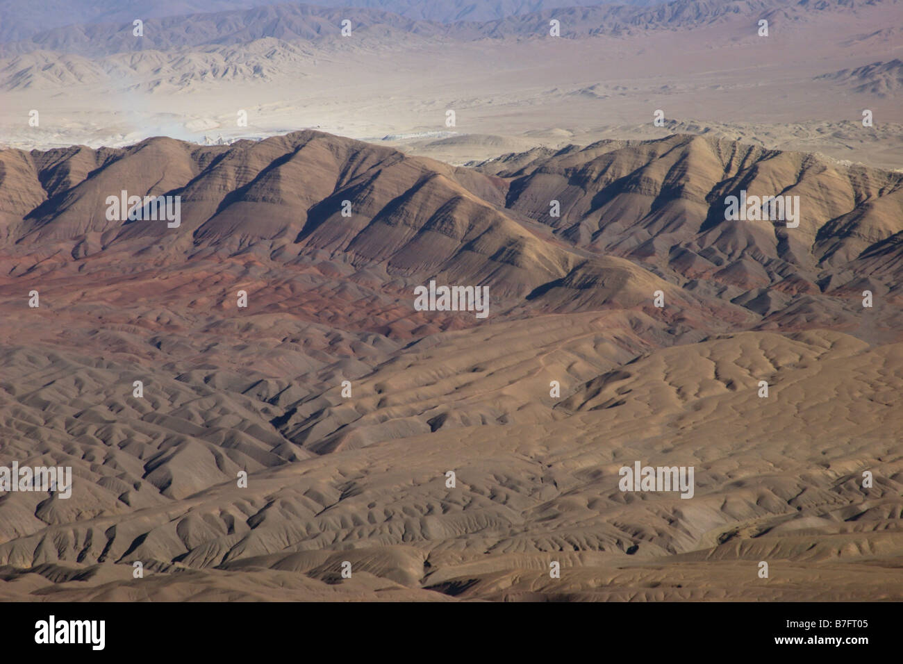 Atacama desert Chile colourful landscape dry dusty Stock Photo