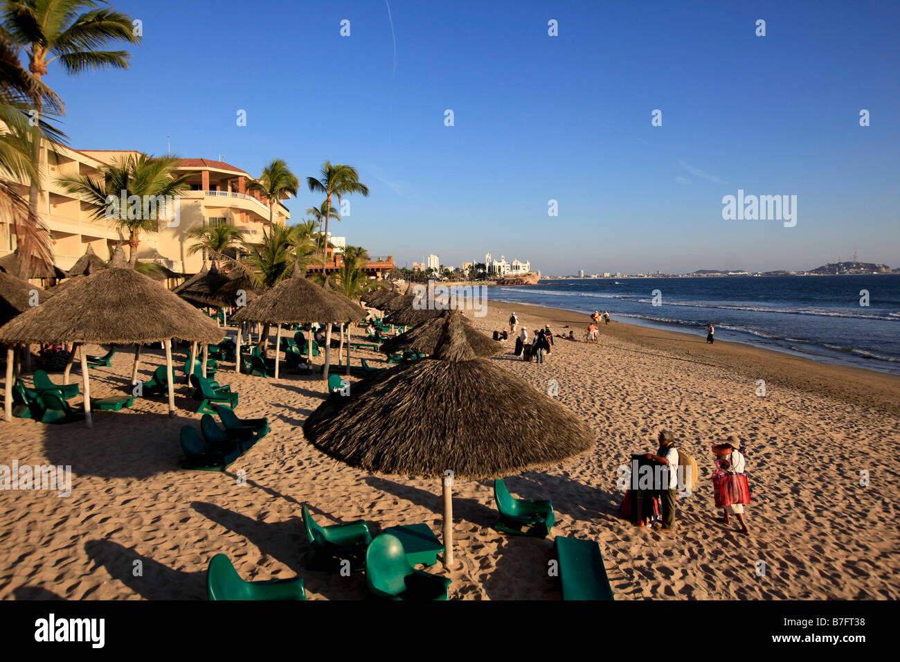 Playa Mazatlan Golden Zone Mazatlan Sinaloa Mexico Stock Photo Alamy