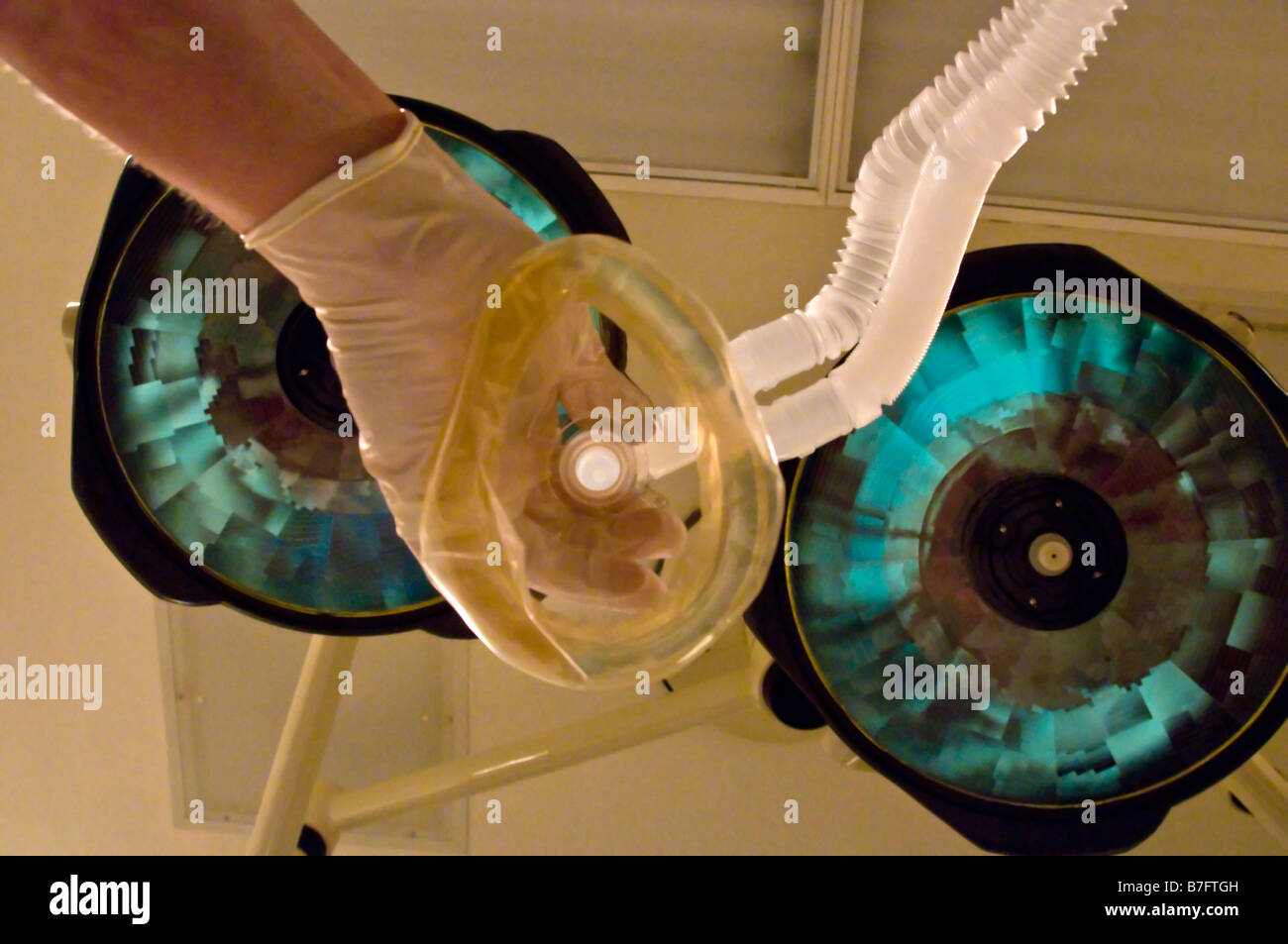 Last View A Patient Sees Before having General Anesthetic Mask Covering