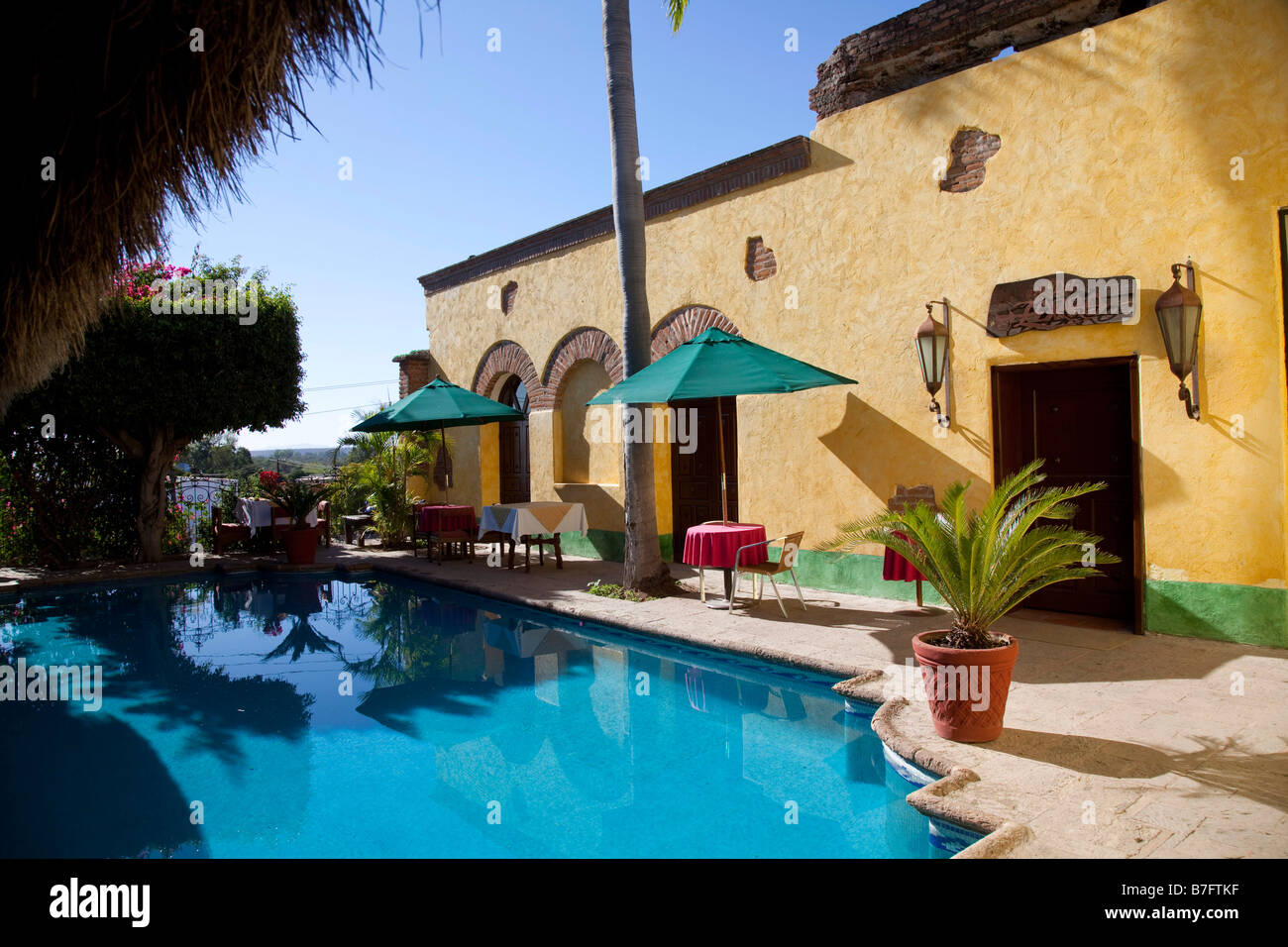 The Posada Hidalgo Hotel El Fuerte Sinaloa Mexico Stock Photo