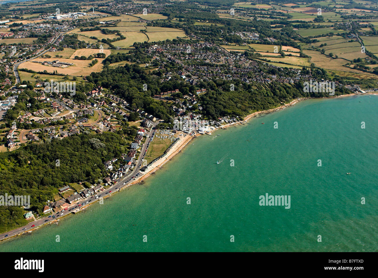 Gurnard from the air, Isle of Wight Stock Photo Alamy