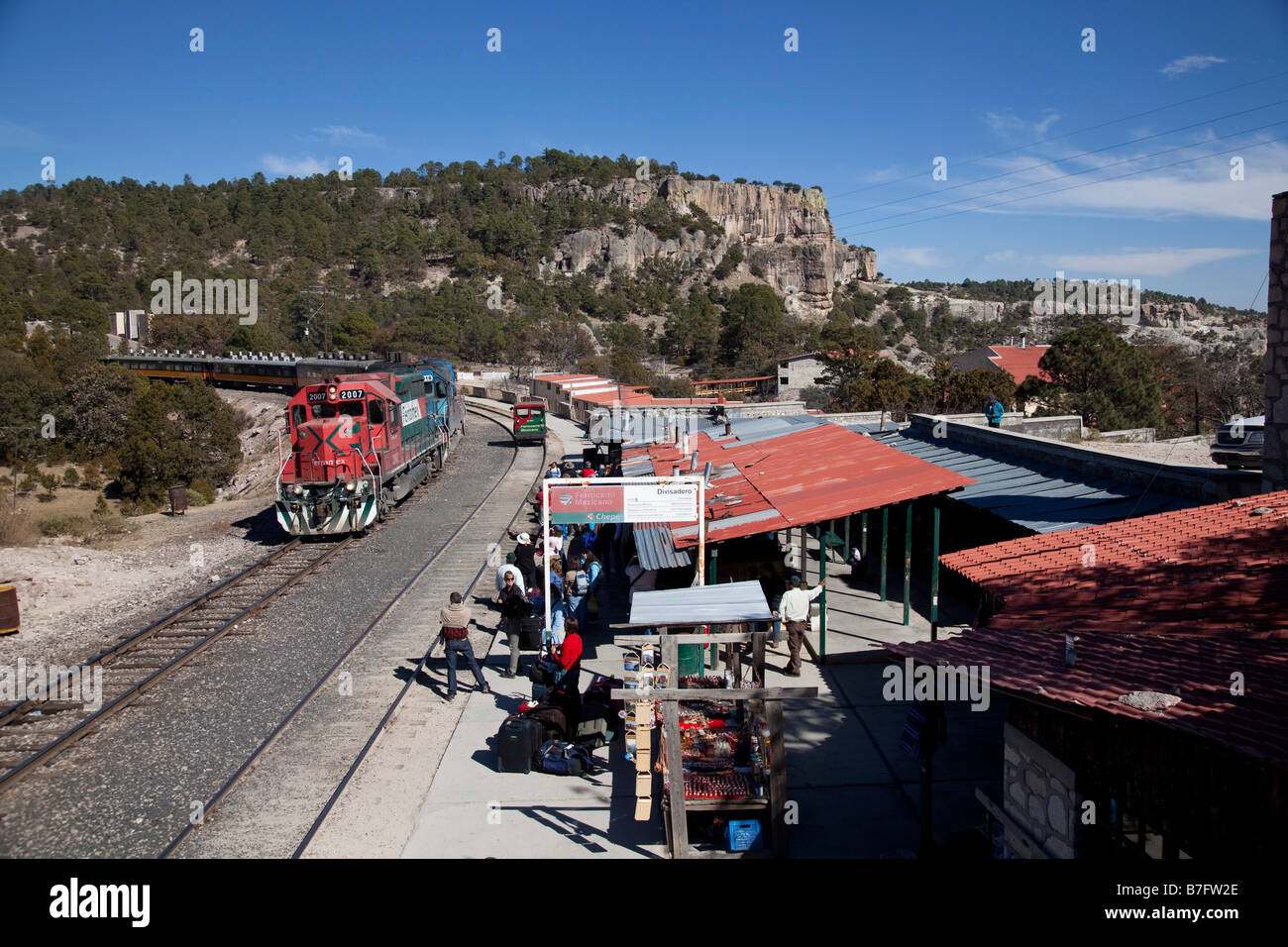 Copper Canyon train trip Chihuahua Mexico Stock Photo Alamy