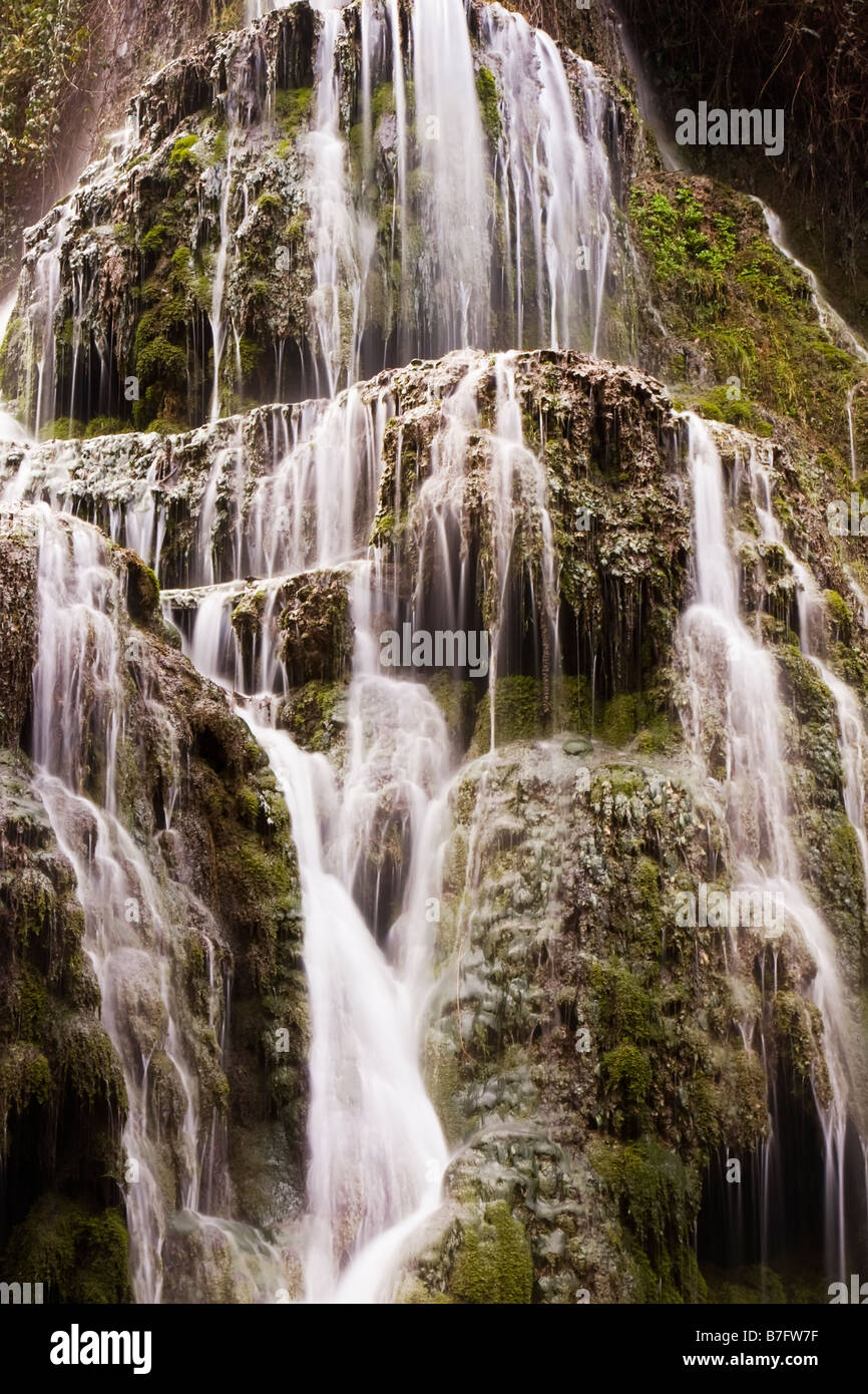 Beautiful waterfalls in the forest Stock Photo - Alamy