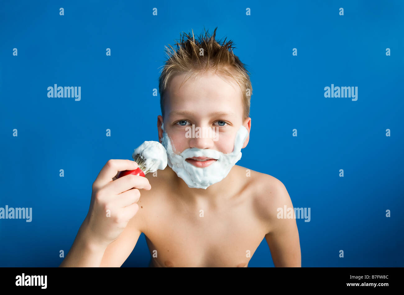 13 year old boy shaving hires stock photography and images Alamy