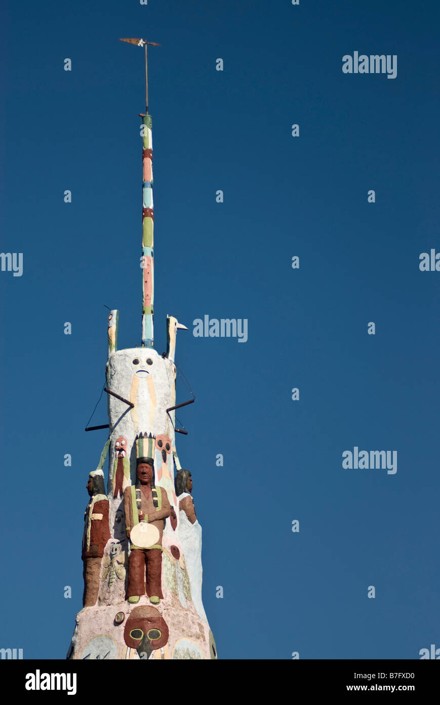 Ed Galloway's Totem Pole Park, Foyil, Oklahoma, USA Stock Photo Alamy