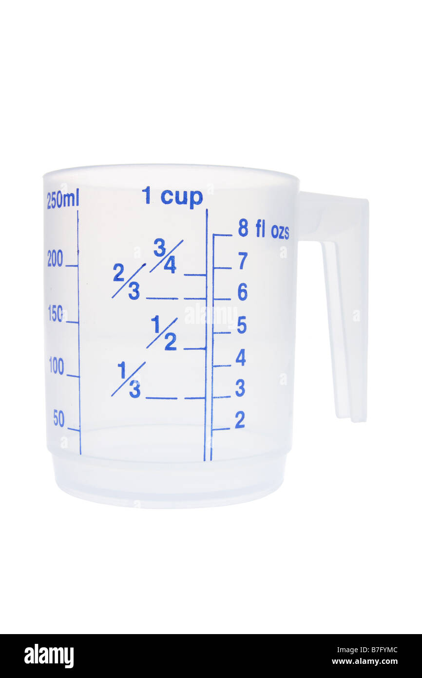 6 - 8 oz (250 ml) Plastic Graduated Measuring Cups, Kitchen, Ounce